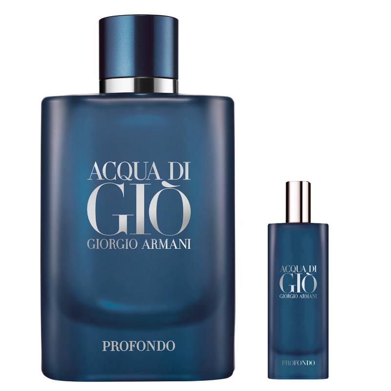 GIORGIO ARMANI - Set Perfume Hombre Acqua Di Gio Profondo Edp 125 ml + 15 ml