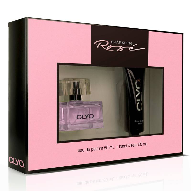 Clyo - Set Perfume Sparkling Rose EDP 50 ml + Crema de manos 50 ml Clyo