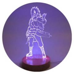 3DILUTION - Lámpara 3D Madara Uchiha Naruto Base Madera