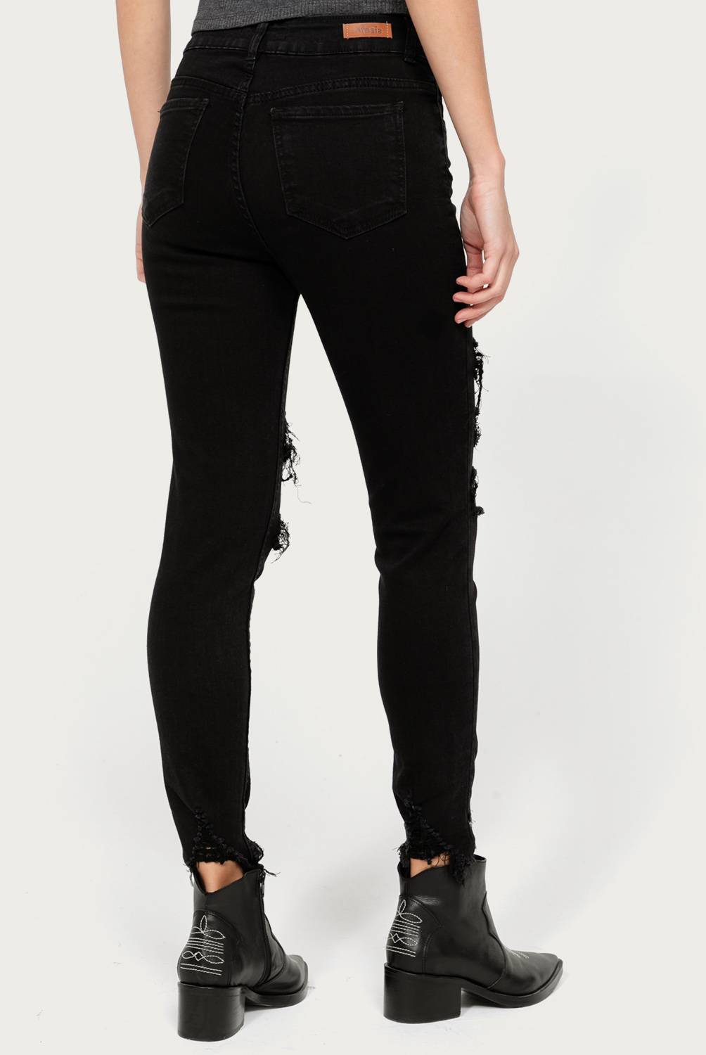 EFESIS - Jeans Skinny Tiro Alto Mujer