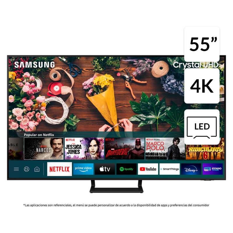 SAMSUNG - LED 55" AU9000 Crystal UHD 4K Smart TV