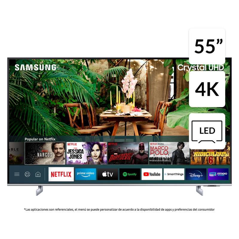 SAMSUNG - LED 55" AU8200 Crystal UHD 4K Smart TV