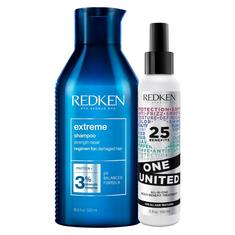 REDKEN - Set Reparación Shampoo Extreme 500 ml + One United 150 ml REDKEN