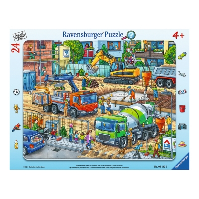 Ravensburger Puzzle Enmarcado En La construccion