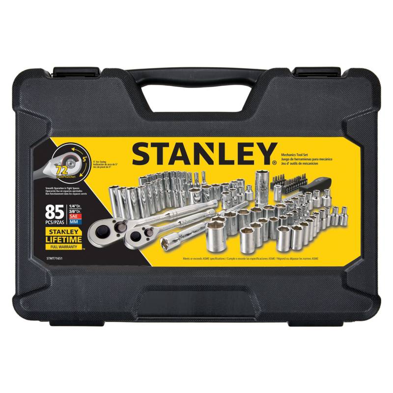 Stanley - Juego de herramientas mecánicas 85 pzs STMT71651
