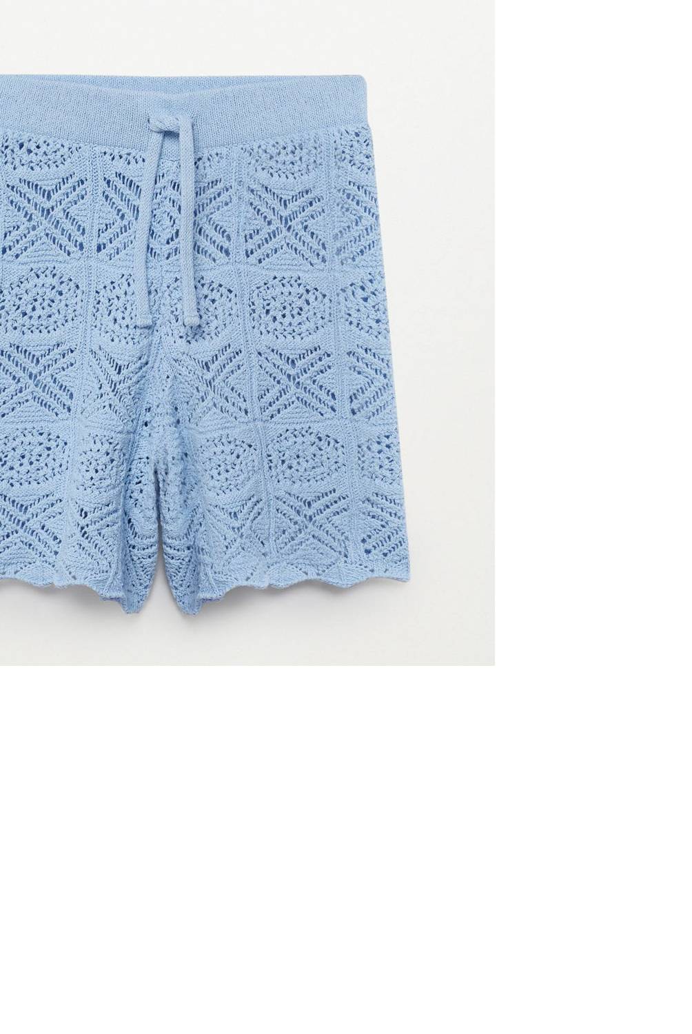 MANGO - Short 100% Algodón Crochet Cova Mujer