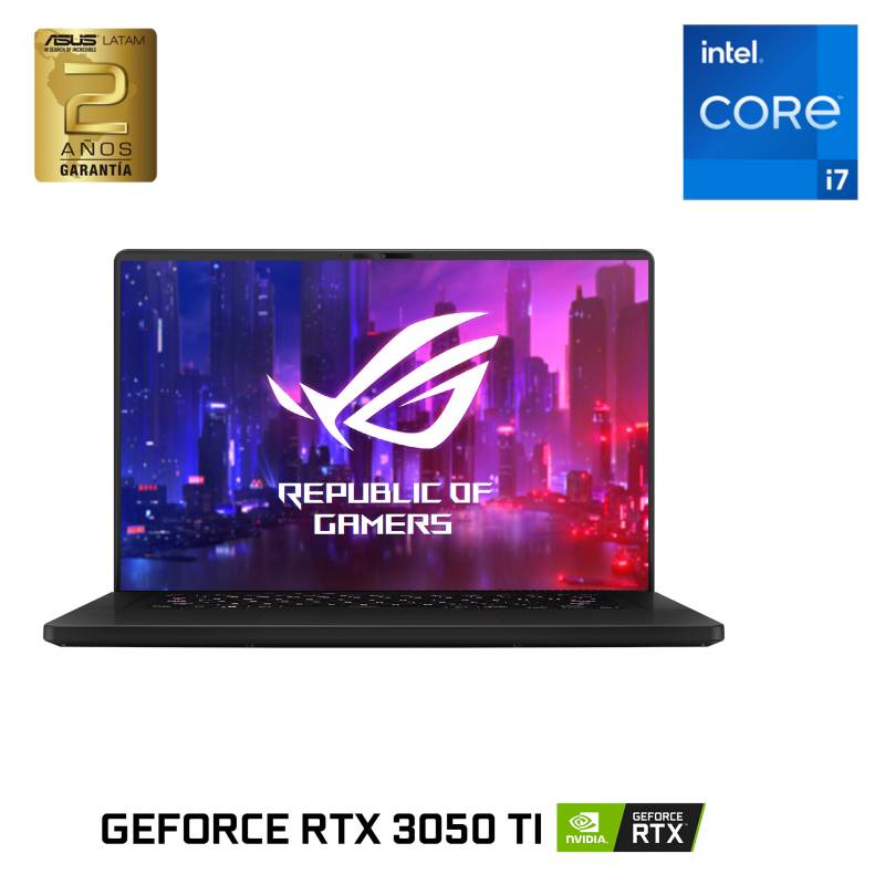 ASUS - Notebook Asus Gamer ROG Zephyrus M16 GU603HE-K8007T Intel Core i7 16GB RAM 512GB SSD NVIDIA GeForce RTX 3050 Ti 16"