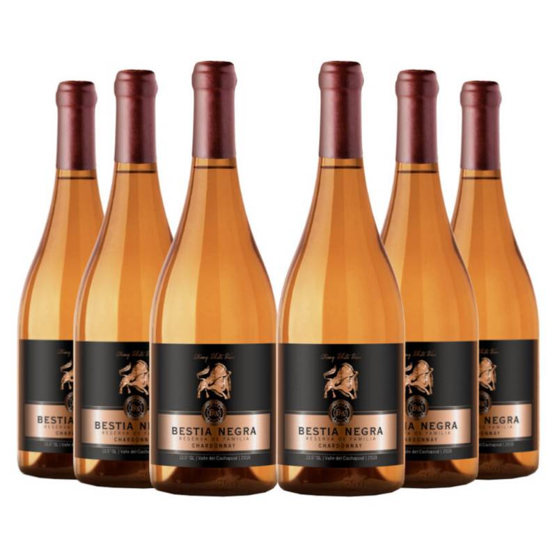 BESTIAS WINES - 6 Vinos Bestia Negra Family Reserva Chardonnay