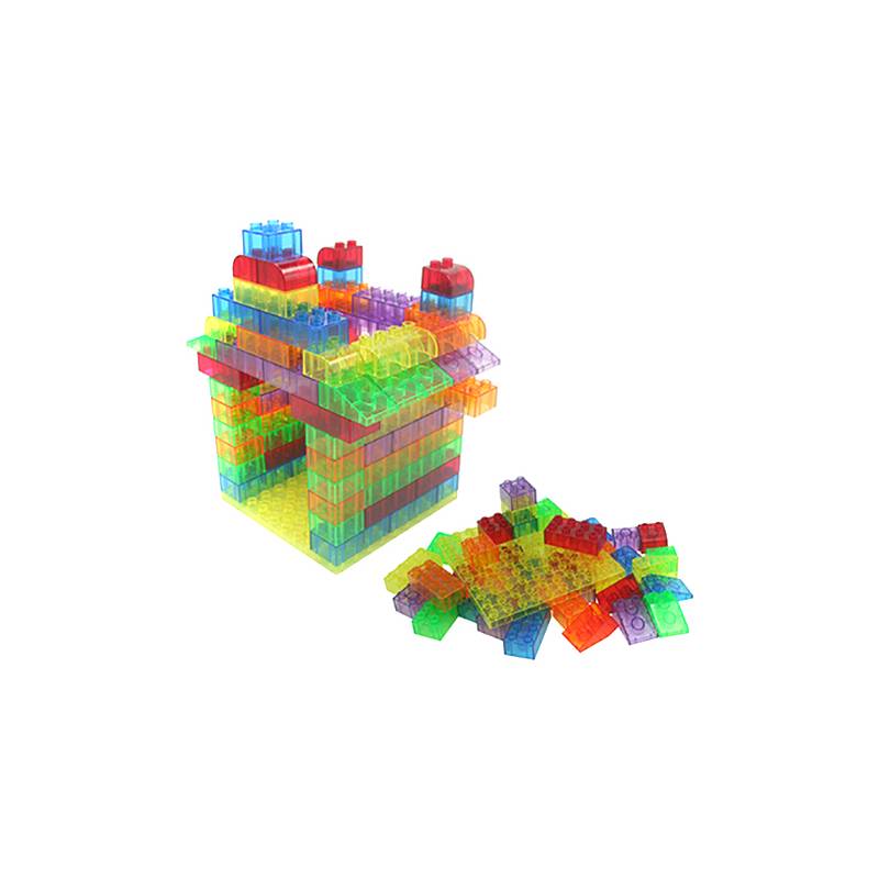 SEIGARD - Bloques Tipo Lego Translúcidos 90 Piezas