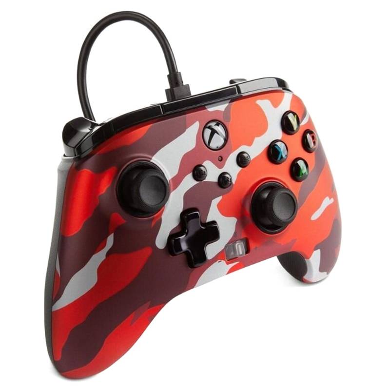 POWER A - Control Power A Enhanced Wired Xbox Camo Red
