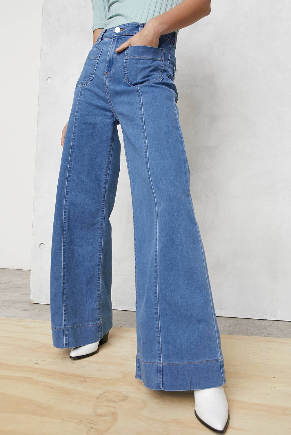 BASEMENT - Jeans leggins tiro alto mujer