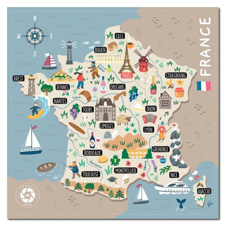TRAVELSHOT - Mapa Francia Con Realidad Aumentada