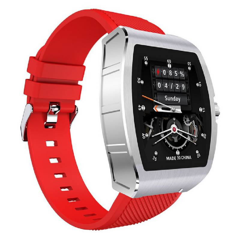 COMPRAPO - Reloj Inteligente Smartwatch C1 Silver Red
