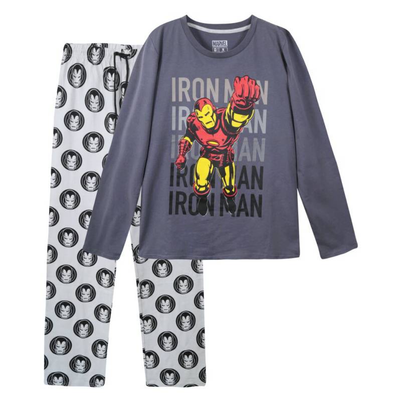MARVEL - Pijama Ll Hombre Iron Man Gris Oscuro Marvel