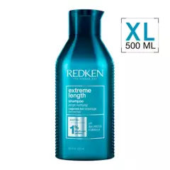 REDKEN - Shampoo XL Fortalecedor de Largos Cabello Quebradizo Extreme Length 500ml Redken