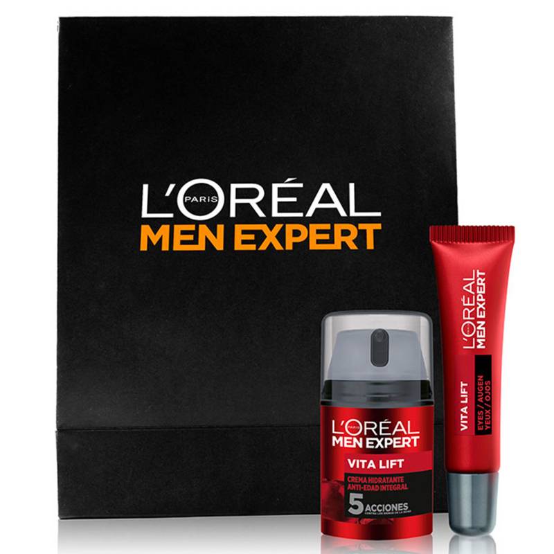 MEN EXPERT - Pack Vitalift Men Expert: Crema Hidratante y Roll On Ojos