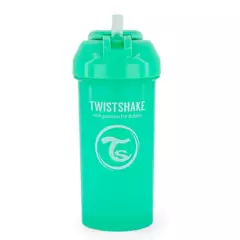 TWISTSHAKE - Vaso Antiderrame Straw Cup 360 Ml Verde Twistshake