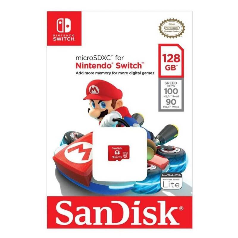 SANDISK - Tarjeta Micro SD 128GB - Nintendo Switch
