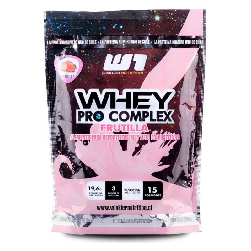 WINKLER NUTRITION - Proteina Whey Pro Complex Frutilla 500 Grs.