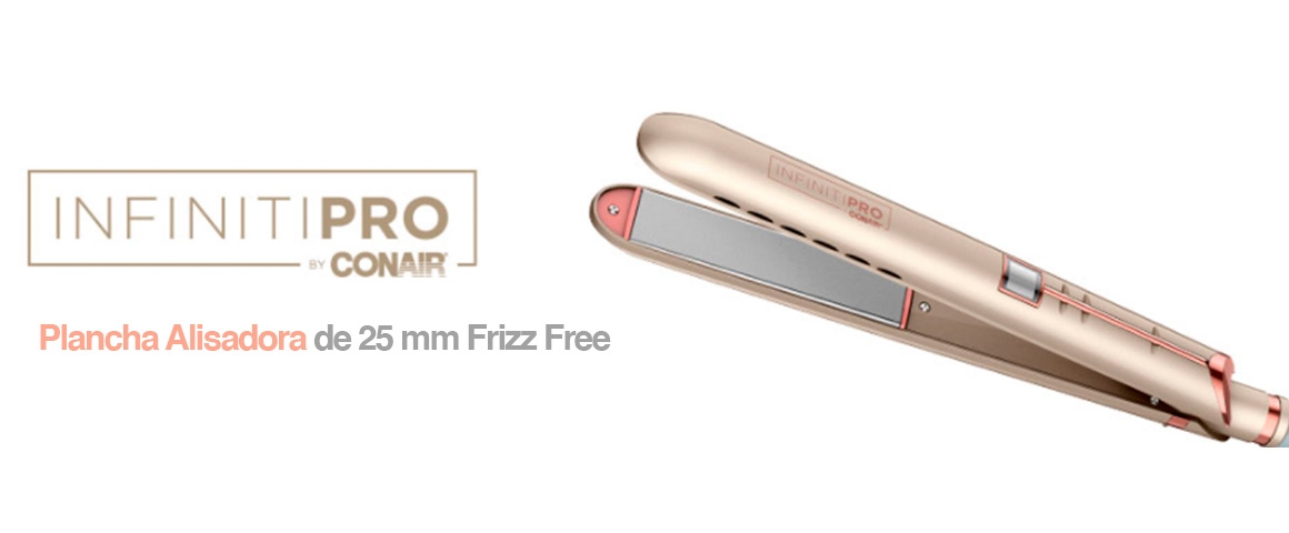 Plancha Alisadora de 25mm Frizz Free CS600 InfinitiPro¿ by Conair®