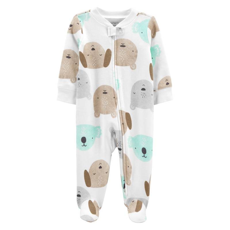 Pijama de bebé con estampado de animales