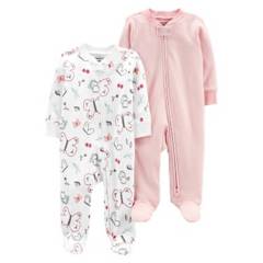Carters - Pijama Algodón Pack 2 Unidades Bebe Niña