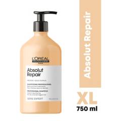LOREAL PROFESSIONNEL - Shampoo XL Reparación Profunda Cabello Dañado Absolut Repair 750ml