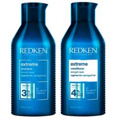 REDKEN - Set Reparación Cabello Dañado Extreme Shampoo 500ml + Acondicionador 500ml REDKEN