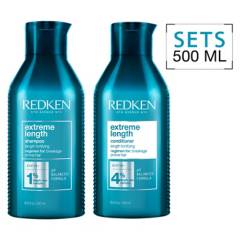 REDKEN - Tratamiento Capilar Largos Deseados Extreme Lenght Shampoo 500Ml + Acondicionador 500 Ml Redken
