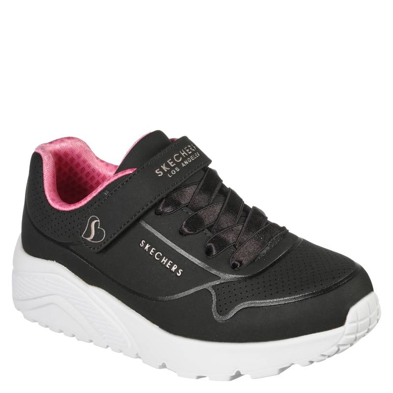 Zapatillas negras de niña Skechers Quilted Squad online en MEGACALZADO