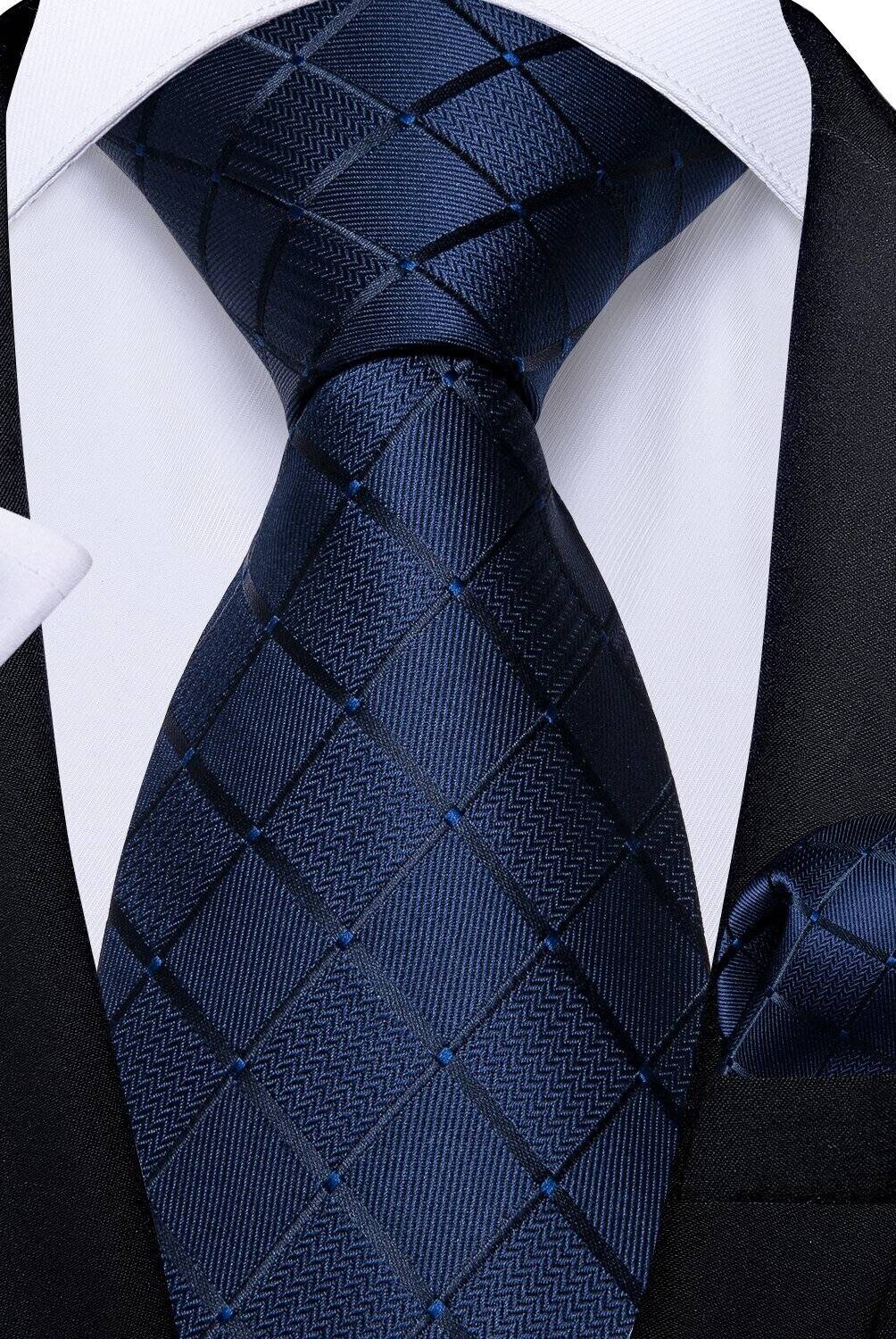 SONEC FASHION - Set Corbata Seda Hombre Paño Colleras. Sangre Azul