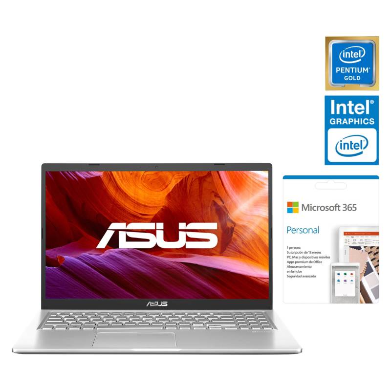 ASUS - Laptop X515EA-BQ1120TS Intel Pentium 4GB RAM 128GB SSD Integrada: Graficos Intel UHD 15.6"