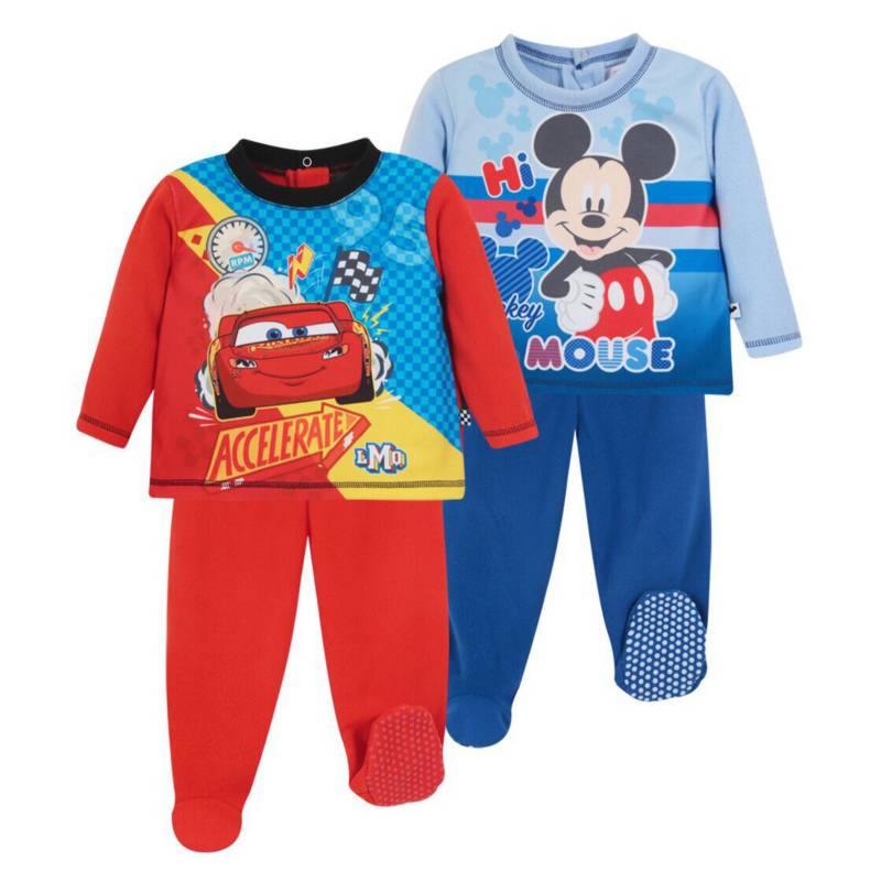 Disney Pack 2 Pijama Bebe Nino Polar Azul Disney Falabella Com