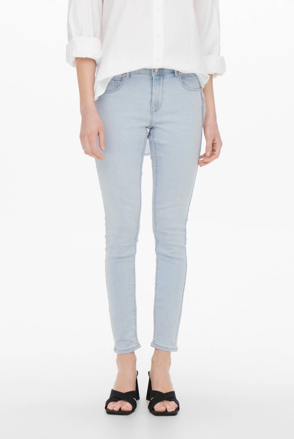 ONLY - Jeans Skinny Tiro Alto Mujer Only