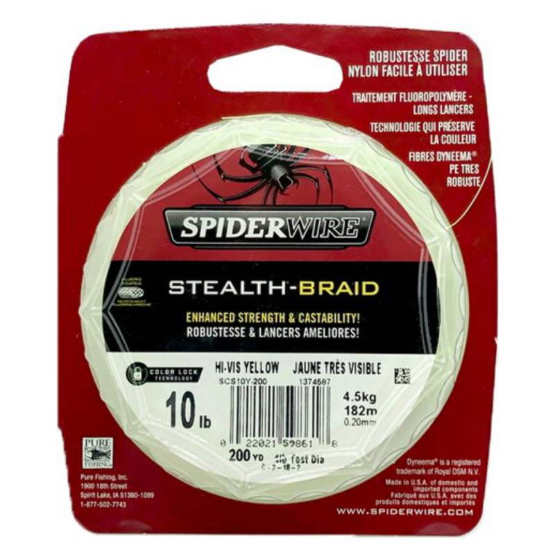 Linha multifilamento Spiderwire Stealth Braid 200Yds - Azul Camuflado -  SpiderWire -  - A melhor loja virtual de Pesca e Camping. 10  Anos