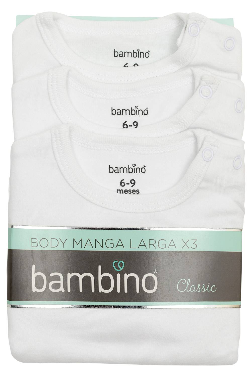 BAMBINO - Bambino 3 Pack Body Blanco Unisex