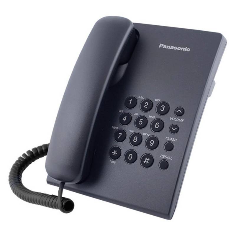 PANASONIC - Teléfono Fijo Kx-Ts500Lxb Panasonic Negro