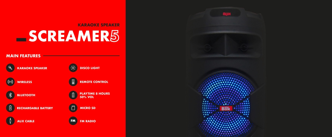 Karaoke speaker Screamer5