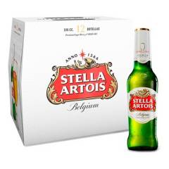 STELLA ARTOIS - Cerveza Stella Artois Botellín 12 Unidades 330 Cc