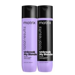 MATRIX - Set Cabello Rubio Decolorado Sin Sulfatos Shampoo 300 ml + Acondicionador 300 ml Unbreak My Blonde Matrix