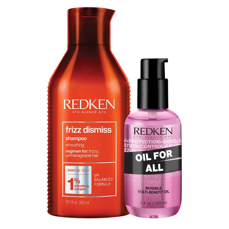 REDKEN - Set Capilar Control Frizz Dismiss Shampoo 300ml + Aceite Oil For All 100ml