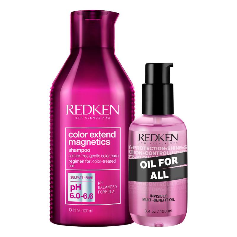 REDKEN - Set Capilar Protección Color Extend Magnetics Shampoo 300ml +  Aceite Oil For All 100ml