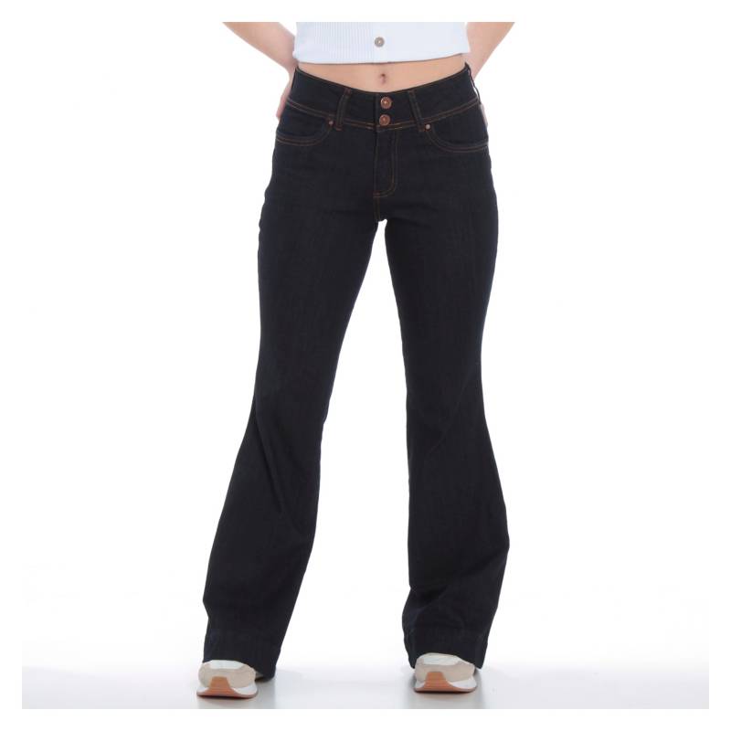 WADOS Jeans Flare Tiro Alto Mujer