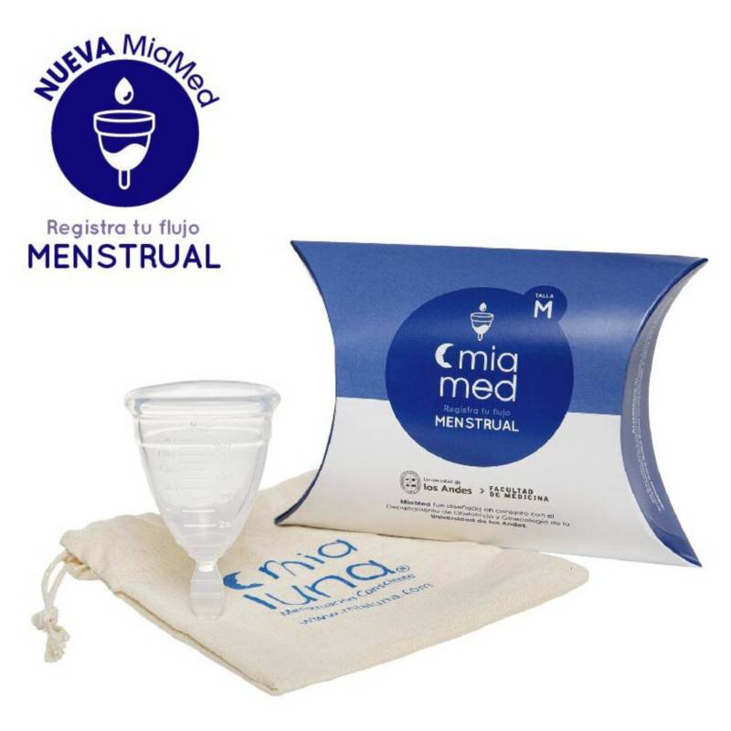 MIALUNA - Copa Menstrual: Miamed Talla M - Traslucida