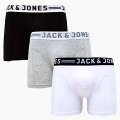 JACK&JONES - Pack de 3 Bóxer Hombre Algodón Jack&Jones