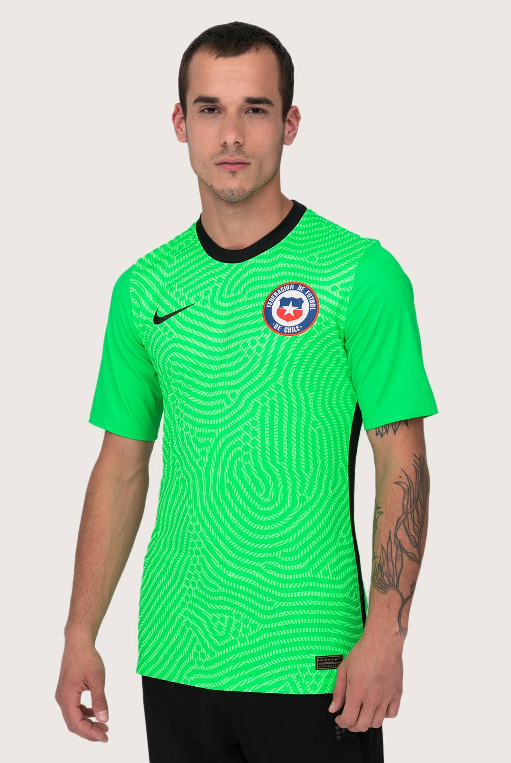 NIKE - Camiseta Chile Hombre Arquero Fútbol Prematch
