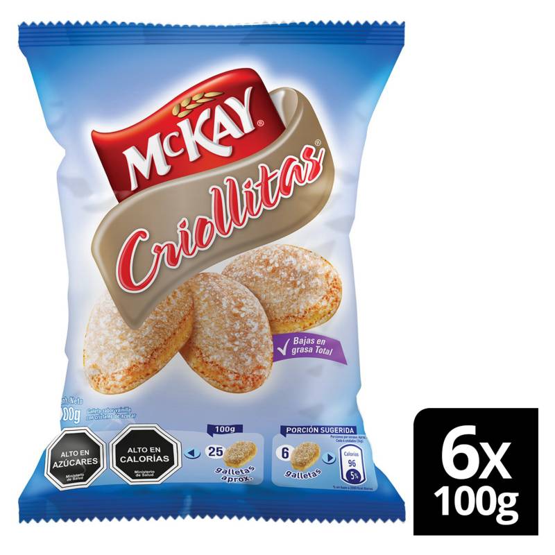 MCKAY - Galletas Mckay Criollitas 100G Pack X6