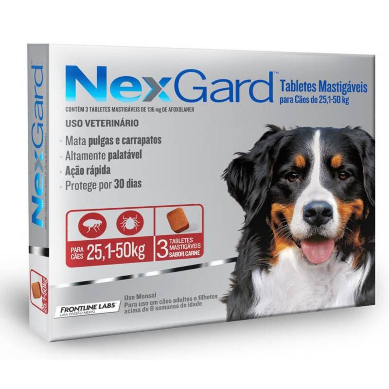 NEXGARD - Nexgard 25-50Kg - 3 Comprimidos