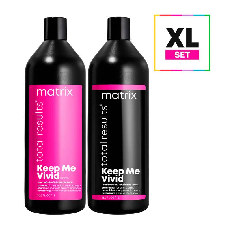 MATRIX - Set XL Matizador Rubios-Grises Shampoo Violeta 1000ml + Acondicionador 1000ml