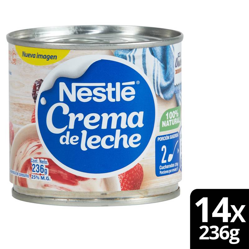 NESTLE - Crema De Leche Nestlé Tarro 236G Pack X14